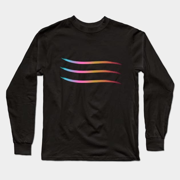 absrtact brush fullcolor Long Sleeve T-Shirt by joeymono